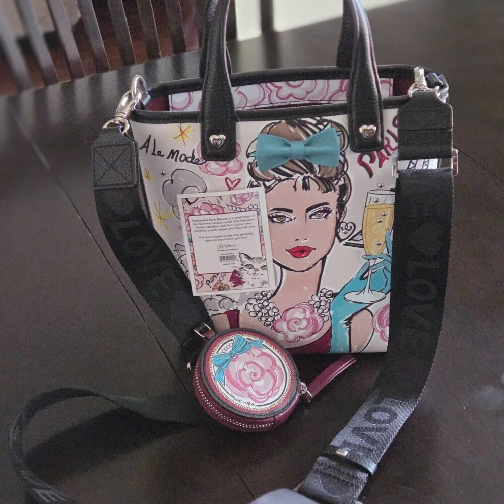 Brighton Paris Blooms Mini Tote - Picture 2 of 11